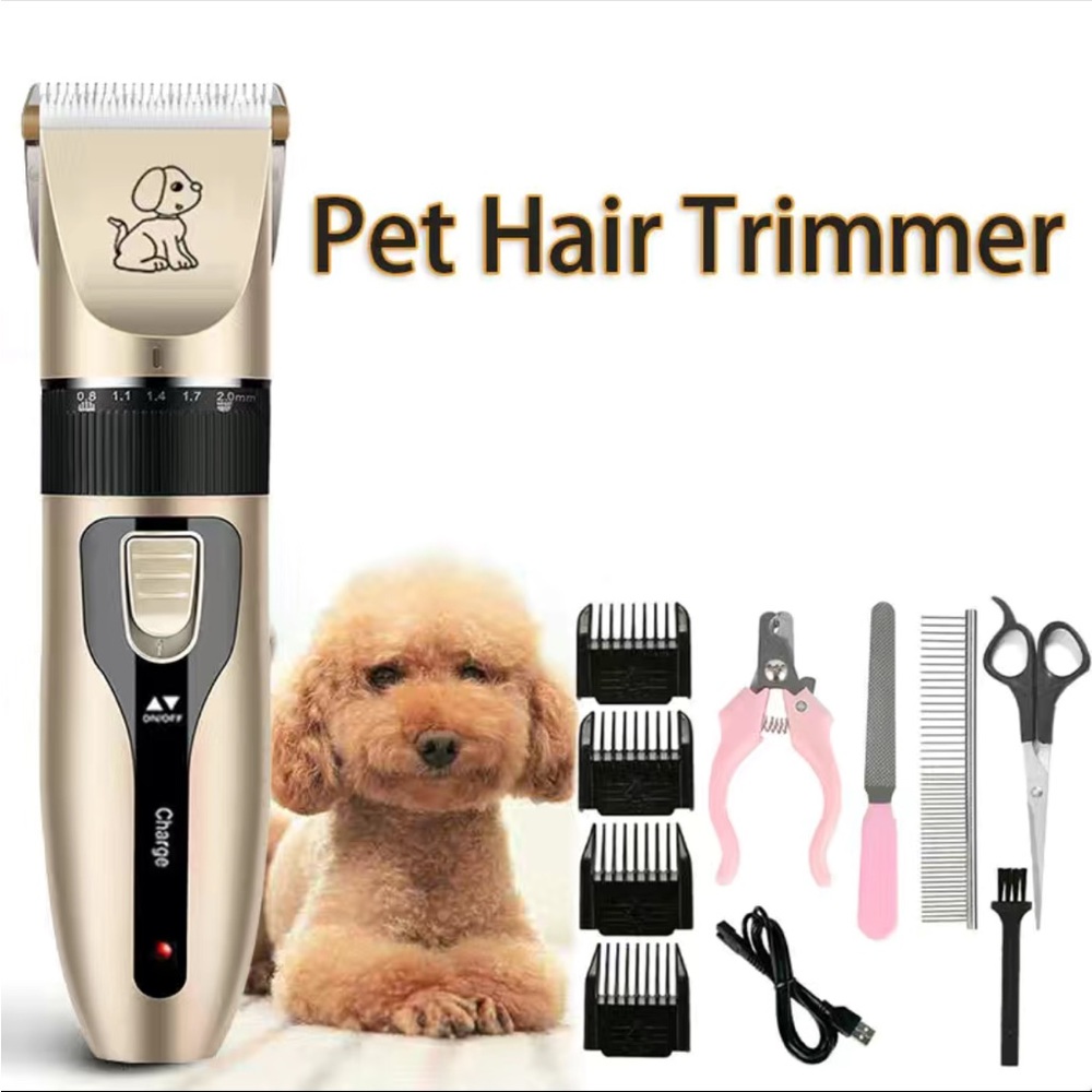 Pet trimmer dog cat hair cutter animals usb set comb hair nail - Picture 1 of 6